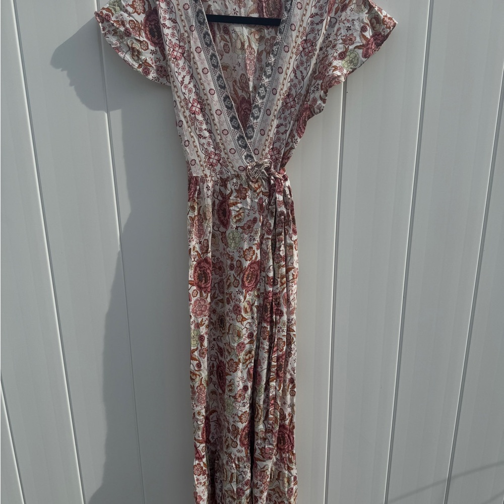 Floral V-Neck Maxi Dress